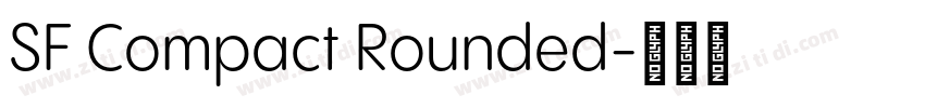 SF Compact Rounded字体转换